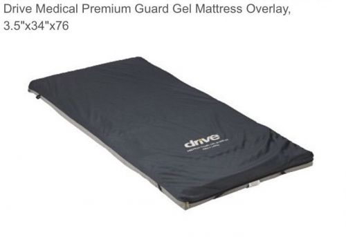 Drive medical 14893 premium guard gel mattress pad / overlay 76&#034;x34&#034;x3.5&#034; for sale