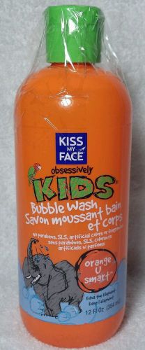 Kiss My Face Natural Kids Orange U Smart Bubble Wash, Bubble Bath And Body 12oz