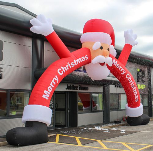 Inflatable Santa Arch 8 meters Christmas decorations Tree Advertising Display
