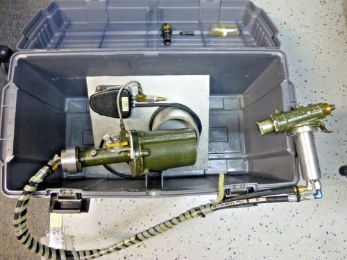 Cherry aerospace hydraulic rivet gun g 40 e modified remote head w/ case for sale