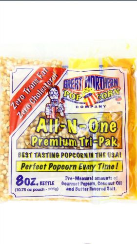 Great Northern 24 Count 8oz. Popcorn &amp; Popcorn Boxes, 1.75 oz. (300 ct.)