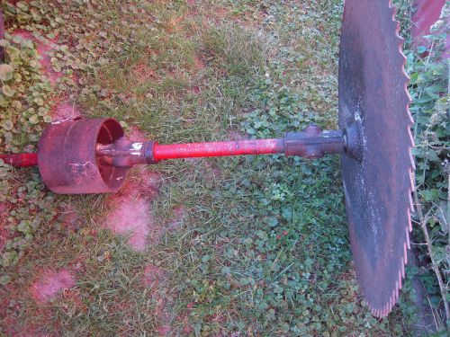 Tractor buzz saw arbor with 31 1/2&#034; blade. build your own frame for sale