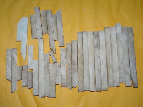 Flat soapstone markers lot approx. 33 bits and pieces, welding for sale