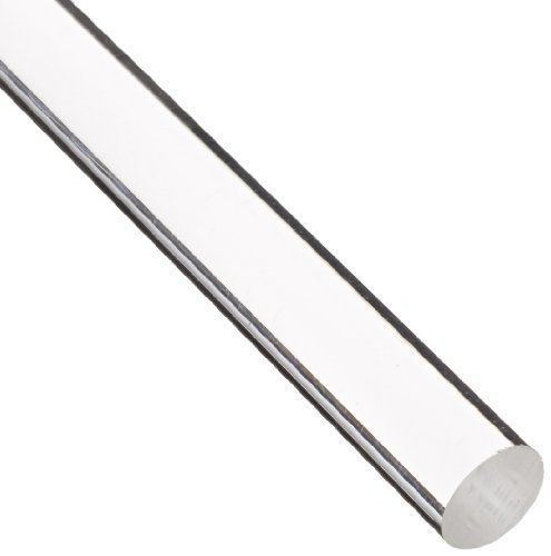 Acrylic Round Rod, Transparent Clear, Meets UL 94HB, 2&#034; Diameter, 4&#034; Length
