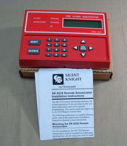 SILENT KNIGHT MODEL SK5235 FIRE ALARM SYSTEM LCD REMOTE ANNUNCIATOR