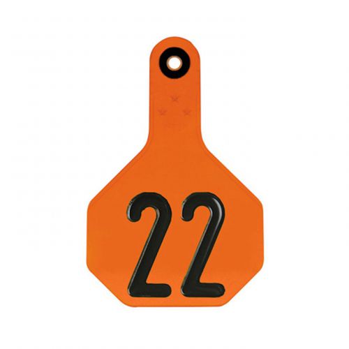 Y-tex 7702001 all american 3-star numbered tags, medium, orange, pack of 25, new for sale