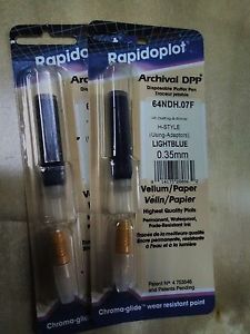 Rapidoplot archival disposable plotter pen - 0.35mmlt blue, 64ndh.07f, h-style for sale