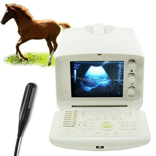 Portable For Animal VET/Veterinary Ultrasound Scanner Machine + Rectal Probe FDA