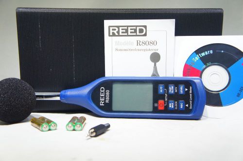 Reed instruments r8080 30 to 130 db sound level data logging meter new w/o box for sale