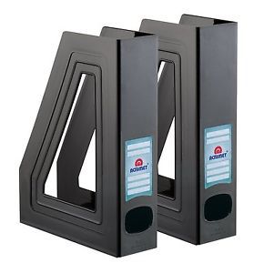 Acrimet Magazine File Holder (Pack with Two) (Black)