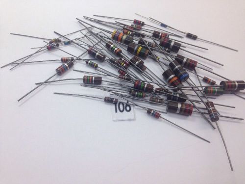 vintage mixed LOT 50 Resistors Mixed Values look at pictures please  lot # 106