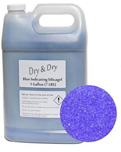 1 Gallon Blue Replacement Desiccant Indicating Silica Gel Beads - 7 LBS Reusable