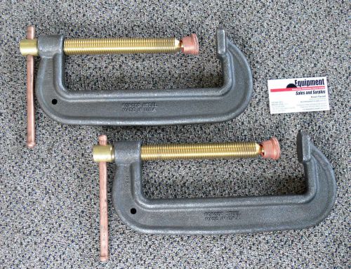 Wilton &#034;43-series&#034; heavy-duty welding c-clamps ~ h43-8 (pair!) *made in usa! for sale