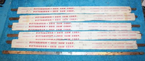 Vintage 20&#034; pittsburgh-erie saw corp saw hacksaw blades  lot of 6 for sale