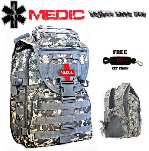 Medic First Responder Backpack On/Off Duty Bag - First Aid Emergency Jump Kit