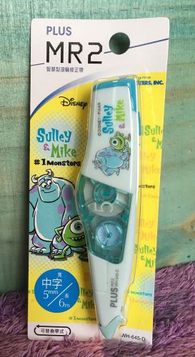 Disney Monsters Inc Correction Tape Sulley Mike Whiper Mini Roller PLUS Whiteout