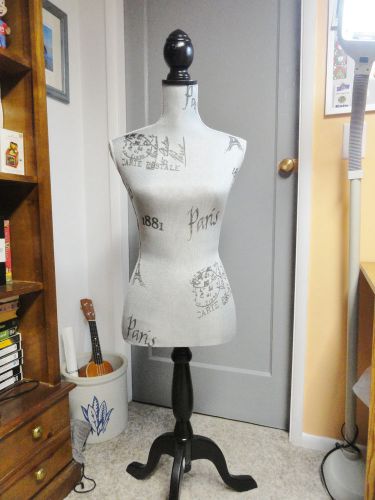Female Mannequin Torso Designer Dress Form, Clothing or Jewelry Display