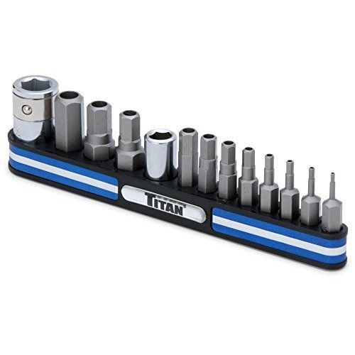 Titan tools 16136 tamper resistant metric hex bit socket set - 13 piece for sale