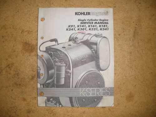 Kohler Engines Service Manual Book for K91 K141 K161- K341 Gas Engine Lawn Mower