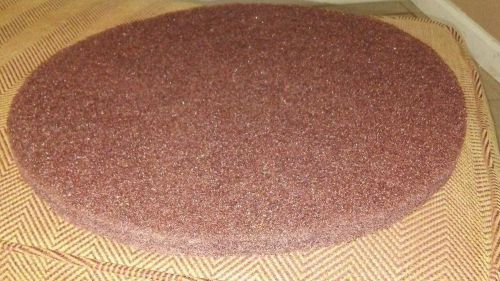 first quality floor machine pads 16&#034; brown strip 5 pads per case
