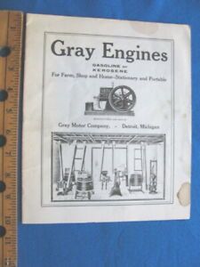 Vintage GRAY STATIONARY ENGINE CATALOG, 12 pages