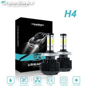 H4 9003 LED Headlight Bulbs CREE Car &amp; Truck High&amp;Low Dual Beam Kit 6000K White