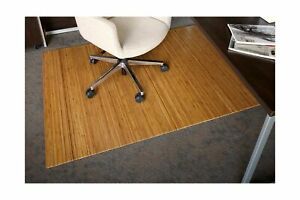 Anji Mountain Standard Bamboo Roll-Up Chairmat, 48 x 72-Inch, 5mm Thick, Natu...