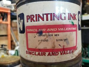 New 5 lb. Can SV Offset Printing Ink OCR RED J-25983