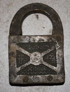 Antique Vintage brass padlock