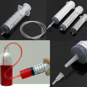 50-150ml Plastic Hydroponics Nutrient Disposable Measuring Syringe + Tube Tools