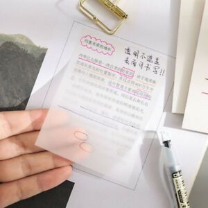 Waterproof PET Transparent 50 Sheets Memo Sticky Note Paper School Station SC