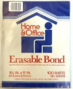 Home &amp; Office Erasable Bond Special Treated Surface 100 Sheets 8.5&#034;x11&#034; 528308
