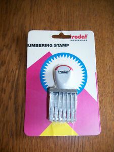 Trodat Impressions Numbering Stamp Model 68017 Size #2 NEW in Sealed Package