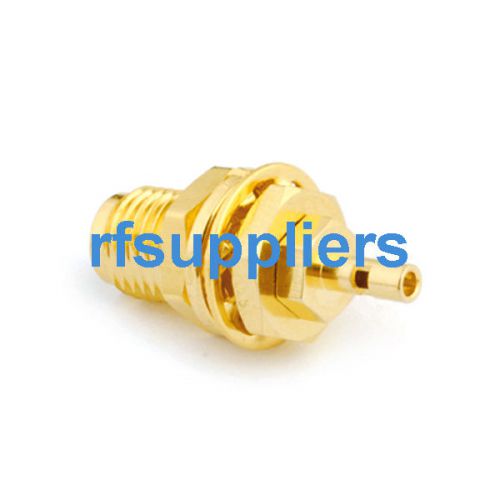 15x rp-sma solder jack male pin bulkhead straight connector for 1.13 cable rg178 for sale
