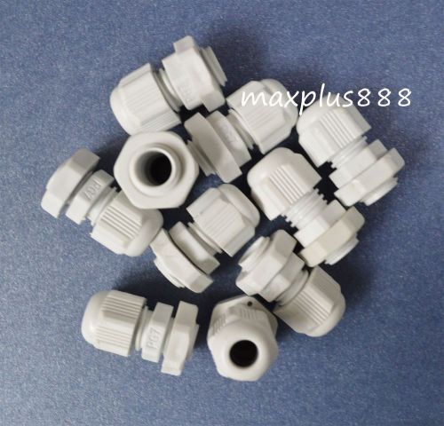 50pcs PG9 Fixing Connectors Self Latching Waterproof Nylon Wire Connector Cable