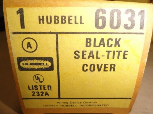 Hubbell 6031 black seal tite cover lot of 20 for sale