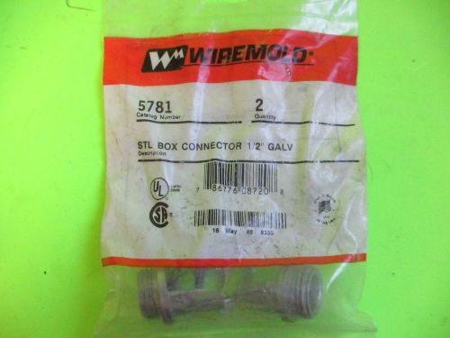 Wiremold #5781 stl 1/2&#034; galvanized box connector (lot of 8) for sale