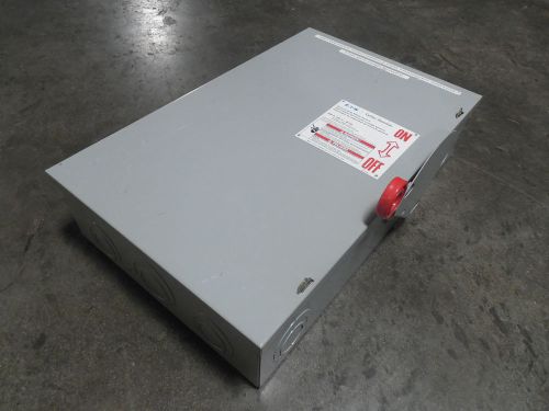 USED Eaton / Cutler Hammer DG324NGK Fusible Safety Switch 200 Amps 120/240VAC