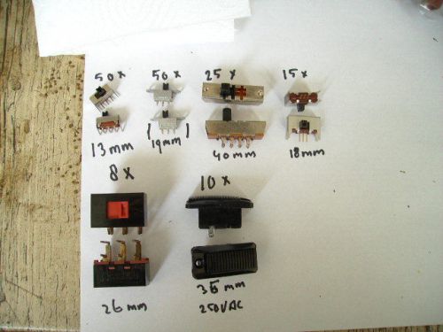 108 slide  switch  5 different for sale