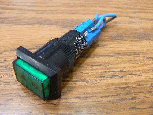 EAO ILLUMINATED GREEN (A 0) COVERED PUSH BUTTON SWITCH 01-262-025