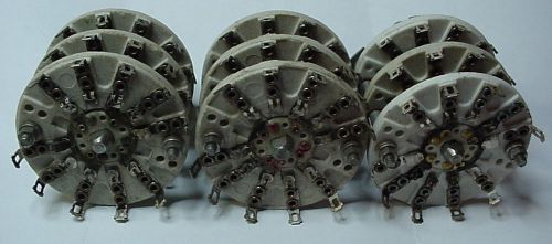 OAK Rotary Switches GIB 46656 Lot of 3 NOS 6P4T -  3 HD Ceramic Wafers #2