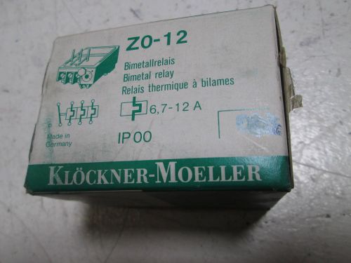 KLOCKNER-MOELLER Z0-12 OVERLOAD RELAY *NEW IN A BOX*