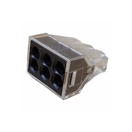 Wago 773-166 Pushwire™ Connector 6-Pole Wall-Nuts™, Box of 50 - NEW