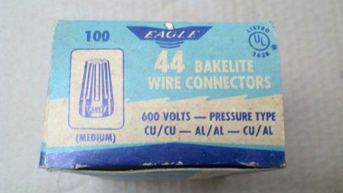 Eagle Bakelite 44 Wire Connectors. Lot of 5 boxes of 100 ea.