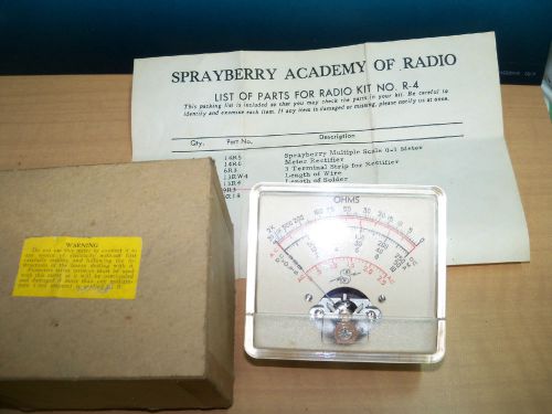 sprayberry academy of radio Multiple Scale Meter 14R5 3.5&#034;  PANEL METER