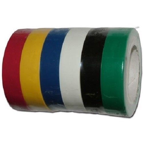 6 Rolls Multicolor Coded Electrical Tape 3/4&#034; x 60 Feet Each Roll