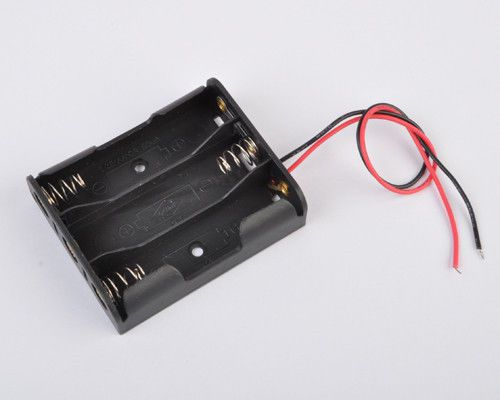 1pcs battery holder box case w/wire 3xaa 3xaa 3xaa(4.5v) 4.5v for sale