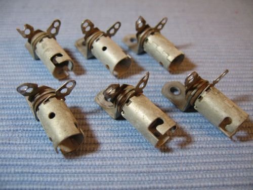 Six panel indicator lamp holders for single bayonet lamps, w/o lamps, used for sale