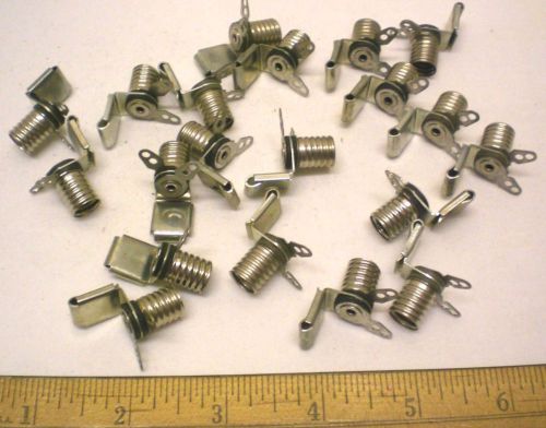 Miniature Screw Lamp Holders w/Springclip, 20, Made by Leecraft,  Made in USA