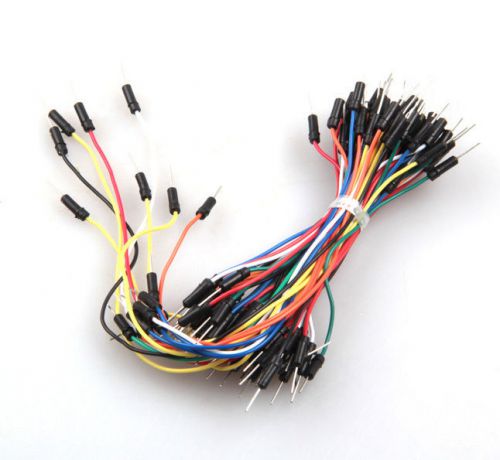 5*65Pcs 325Pcs Flexible Solderless Male - Male Breadboard Jumper Cable Wires yy